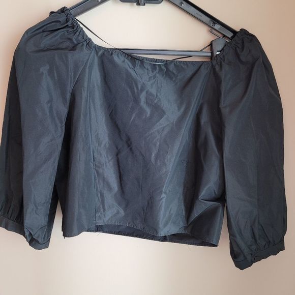 NWOT Zara set puff sleeves crop top with matching skirt - Picture 10 of 11